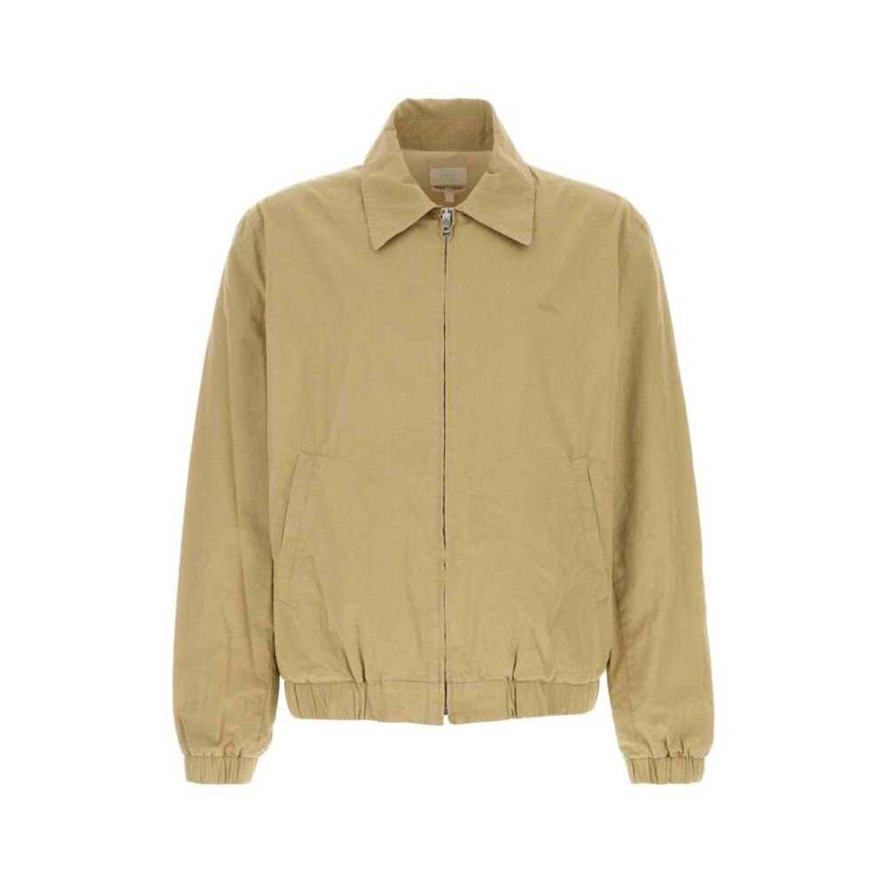 A.P.C. Men Beige Cotton William Jacket